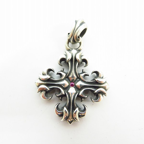 実際に弊社で買取させて頂いたDEAL DESIGN/ディールデザイン グランドリリークロスペンダント ｗ/ストーンの画像 1枚目