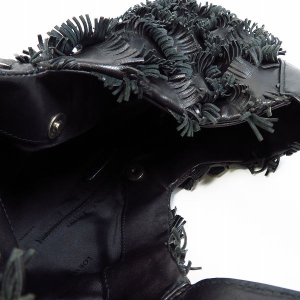 実際に弊社で買取させて頂いたLOEWE/ロエベ レザー ハンドバッグ ブラックの画像 3枚目