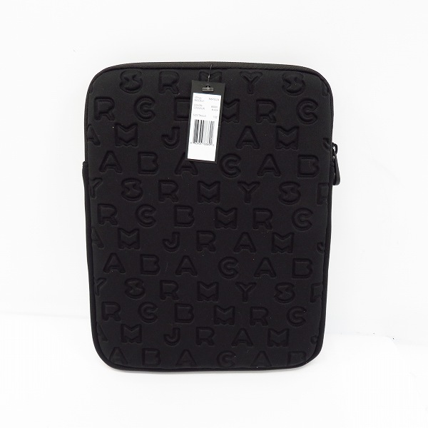 実際に弊社で買取させて頂いた【未使用】MARC BY MARC JACOBS/マークバイマークジェイコブス PC タブレットケース ブラック M6PE024の画像 1枚目