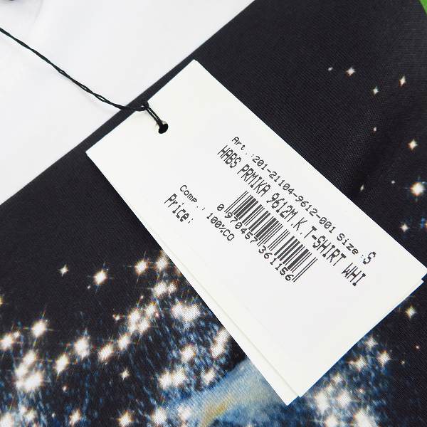 実際に弊社で買取させて頂いた【未使用】DRIES VAN NOTEN/ドリスヴァンノッテン HABS PRMIKA 9612 プリント半袖Tシャツ ホワイト size：Sの画像 5枚目