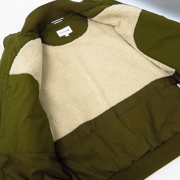 実際に弊社で買取させて頂いたLACOSTE/ラコステ 裏ボア ボンバージャケット/Lの画像 2枚目