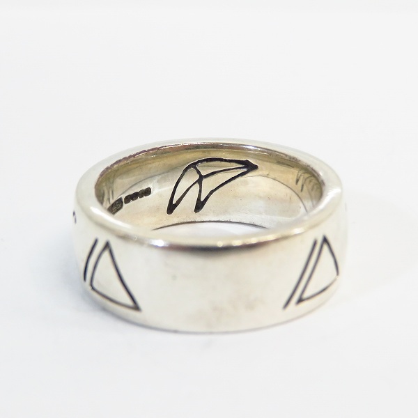 実際に弊社で買取させて頂いた【ギャラ付】CRAZY PIG/クレイジーピッグ ROSWELL SCRIPT リング 20.5号の画像 3枚目