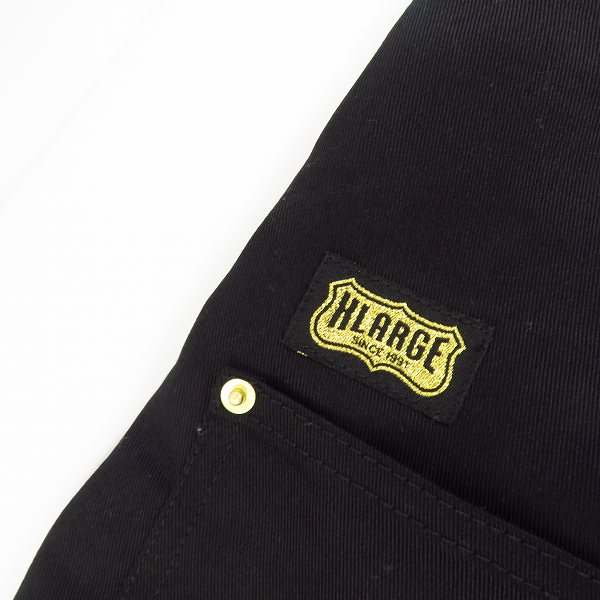 実際に弊社で買取させて頂いたX-LARGE×Dickies/エクストララージ×ディッキーズ オーバーオール ブラック/Mの画像 7枚目