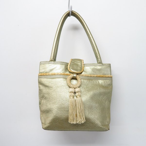 実際に弊社で買取させて頂いたLOEWE/ロエベ レザー ハンドバッグ ゴールド