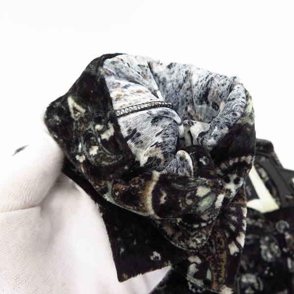 実際に弊社で買取させて頂いたNUMBER (N)INE/ナンバーナイン ペイズリー柄 ベロアシャツ/4の画像 5枚目