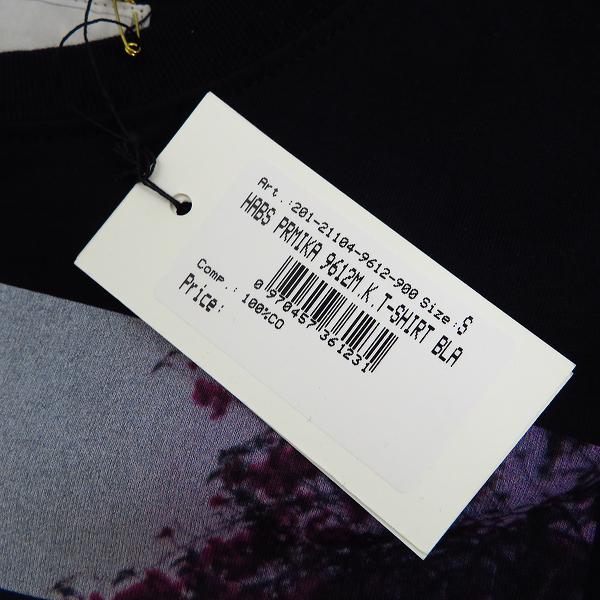 実際に弊社で買取させて頂いた【未使用】DRIES VAN NOTEN/ドリスヴァンノッテン HABS PRMIKA 9612 プリント半袖Tシャツ ブラック size：Sの画像 4枚目