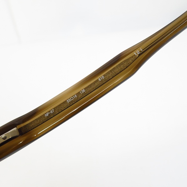 実際に弊社で買取させて頂いた999.9/フォーナインズ 度入り  フルリム カラーレンズ メガネフレーム/NP-67 136の画像 5枚目