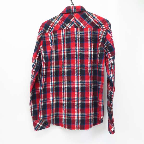 実際に弊社で買取させて頂いたNUMBER (N)INE/ナンバーナイン 長袖  ヘビーコットン ワーク チェック フランネル シャツ/3の画像 1枚目