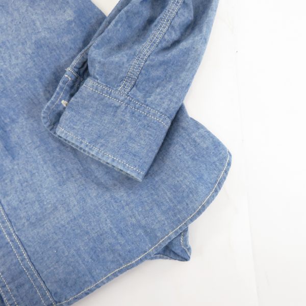 実際に弊社で買取させて頂いたuniform experiment×Carhartt/ユニフォームエクスペリメント×カーハート シャンブレーシャツ UE-130132 3の画像 5枚目