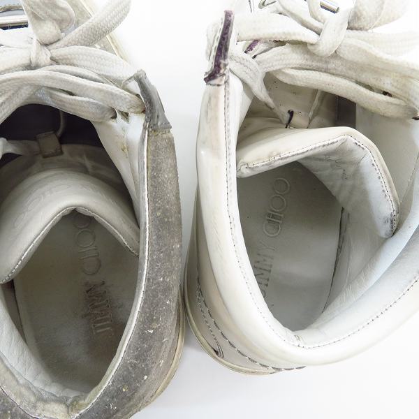 実際に弊社で買取させて頂いたJIMMY CHOO/ジミーチュウ ハイカットスニーカー/41 2点セットの画像 3枚目
