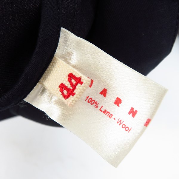 実際に弊社で買取させて頂いたMARNI/マルニ コットン チェンジポケット ステンカラーコート/44の画像 3枚目