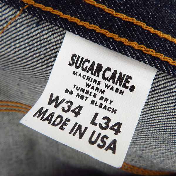 実際に弊社で買取させて頂いた【未使用】SUGAR CANE/シュガーケーン スタージーンズ SC41099N/34の画像 4枚目