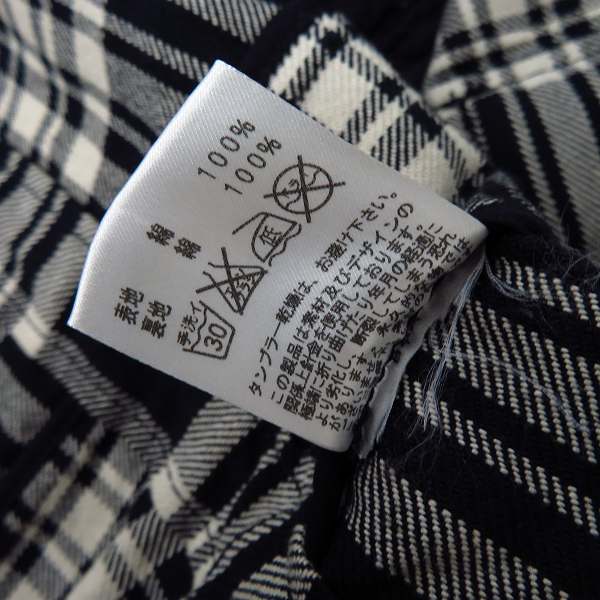 実際に弊社で買取させて頂いたMoonage Devilment/ムーンエイジデビルメント 形状記憶ワイヤー入り チェックブルゾン mjk-0041/46の画像 4枚目