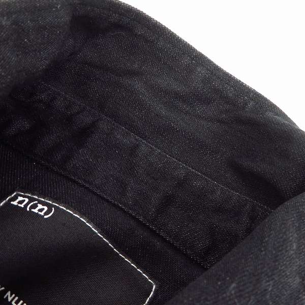 実際に弊社で買取させて頂いた 【未使用】NUMBER (N)INE/ナンバーナイン スタッズ デニムウエスタンシャツ S14-NNS002/4の画像 6枚目