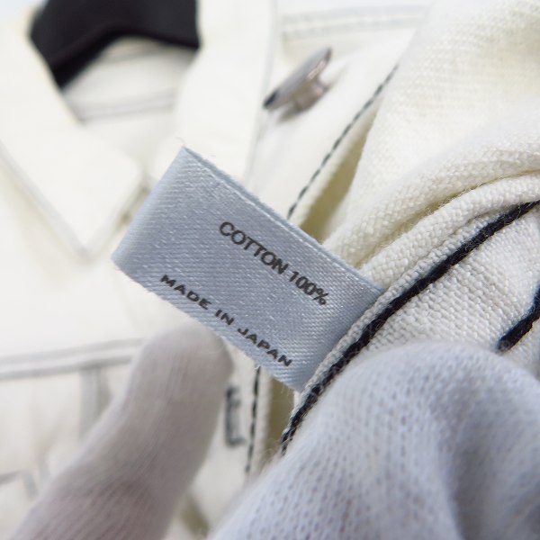 実際に弊社で買取させて頂いたNUMBER (N)INE/ナンバーナイン モダン期ワッペン ダメージ クラッシュ デニムジャケット/4の画像 4枚目