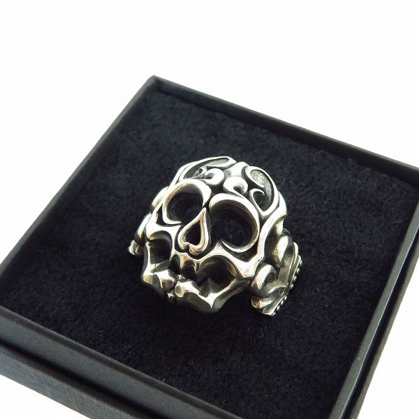 実際に弊社で買取させて頂いたDEAL DESIGN/ディールデザイン ハッピーデッドスカル リング/27.5号