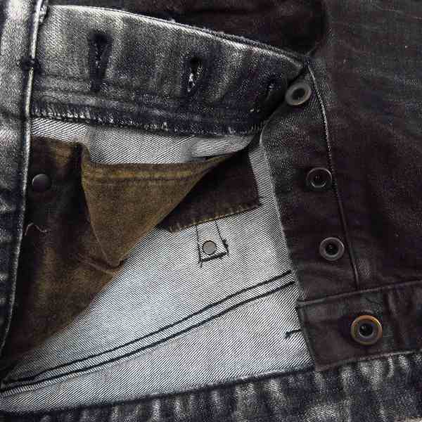 実際に弊社で買取させて頂いたBACKLASH/バックラッシュ ストレッチクラッシュデニムパンツ 1483-01C/Lの画像 3枚目