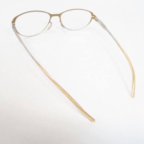 実際に弊社で買取させて頂いたic! berlin/アイシーベルリン 眼鏡/メガネフレーム/アイウェア Rossana P 863424 ブラウン系の画像 1枚目