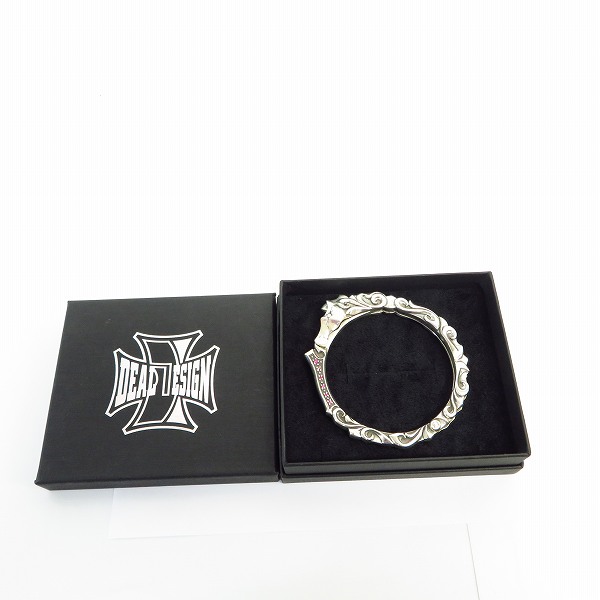 実際に弊社で買取させて頂いたDEAL DESIGN/ディールデザイン 2016collection SV925 ソリッドホースカフバングル 391470の画像 8枚目