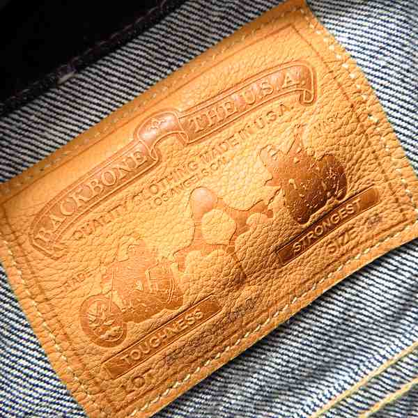 実際に弊社で買取させて頂いたBACKBONE/バックボーン デニム ジャケット BB09FW-DB01/34（L）の画像 2枚目