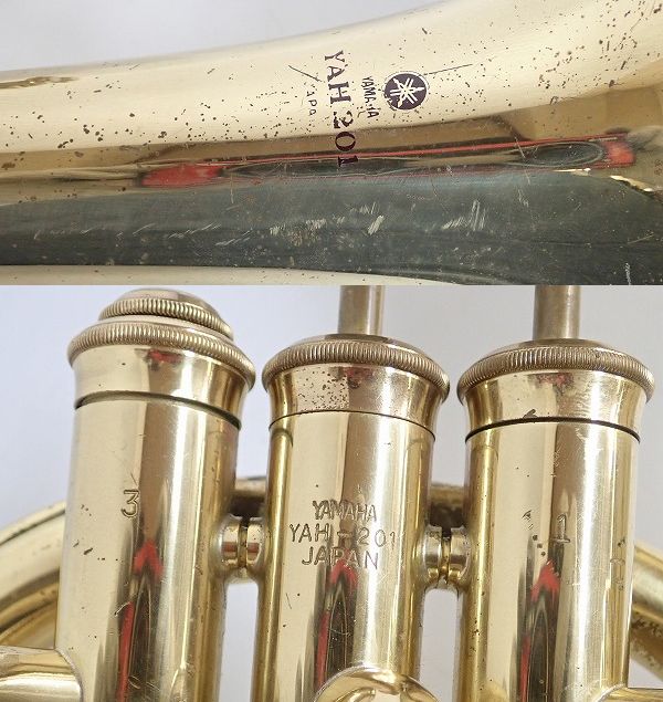 実際に弊社で買取させて頂いた★【ジャンク】YAMAHA/ヤマハ YAH-201/YAH201 アルトホルンの画像 4枚目
