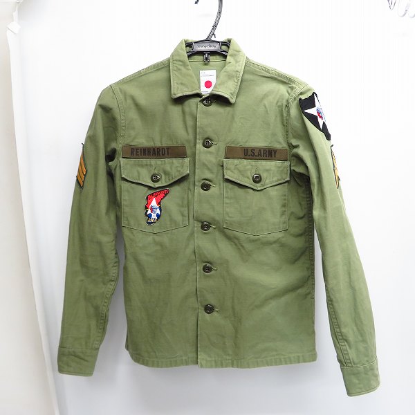 実際に弊社で買取させて頂いたmarka/マーカ ミリタリーシャツ カーキ MSTD-10SH01C/1