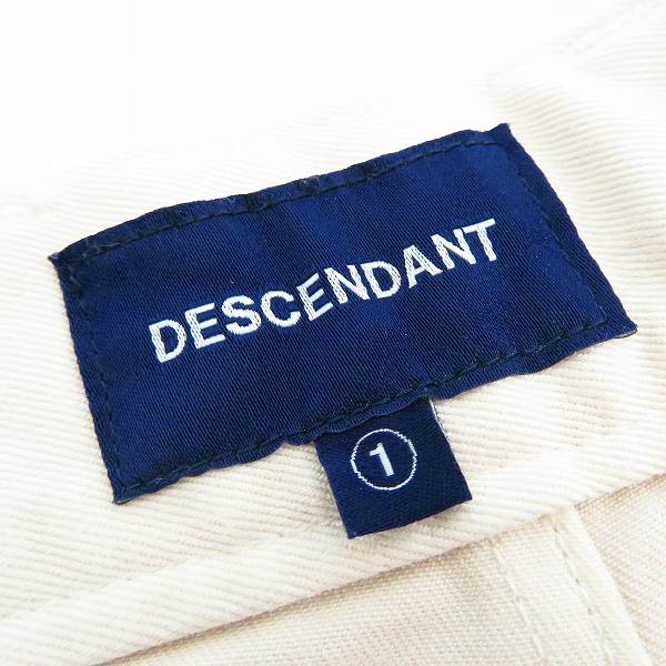 実際に弊社で買取させて頂いたDESCENDANT/ディセンダント タック コットンパンツ/1の画像 4枚目