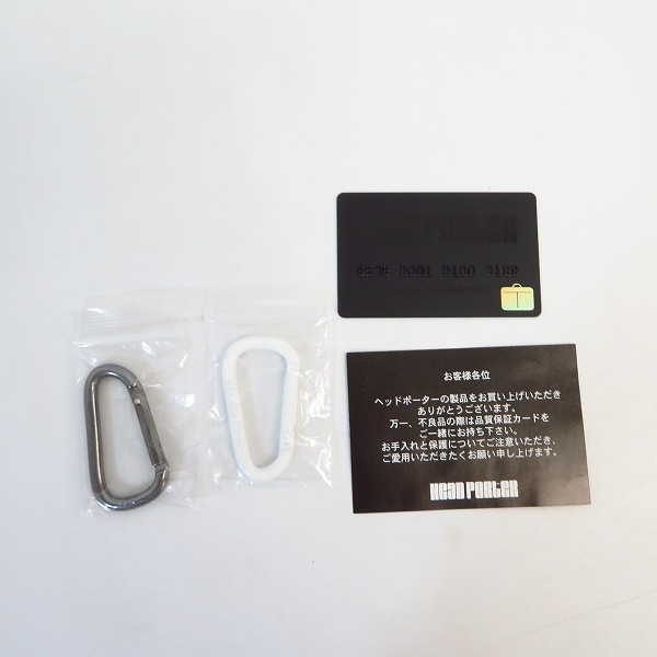 実際に弊社で買取させて頂いた【未使用】HEAD PORTER/ヘッドポーター ナイロン ミニポーチ ライトブルーの画像 6枚目