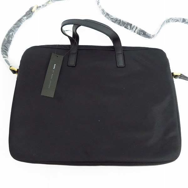 実際に弊社で買取させて頂いた【未使用】MARC BY MARC JACOBS/マークバイマークジェイコブス 2WAY PCケース/ブリーフケース ブラック M0001304の画像 1枚目