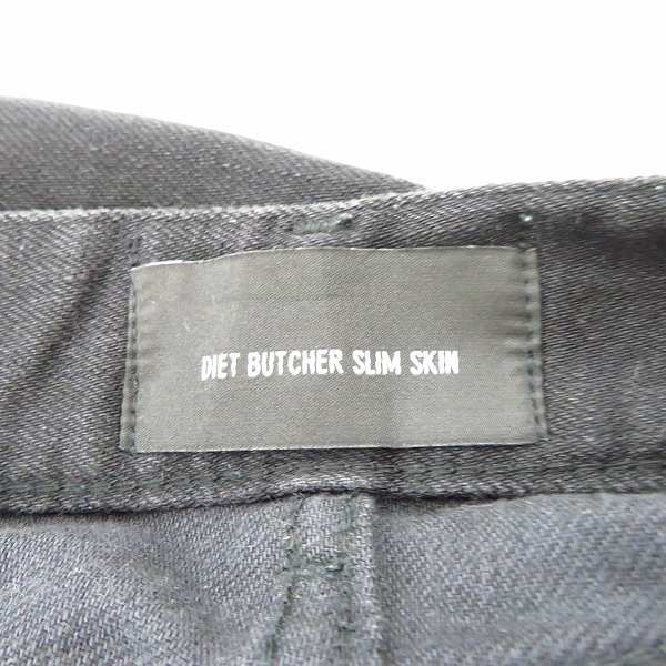 実際に弊社で買取させて頂いたDIET BUTCHER SLIM SKIN/ダイエットブッチャー スキニーパンツ ブラック/0の画像 2枚目