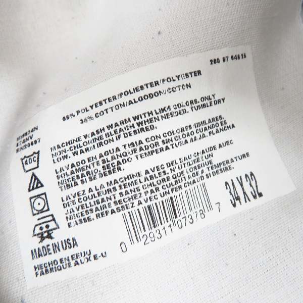 実際に弊社で買取させて頂いたDickies/ディッキーズ USA製 ワークパンツ W34L32の画像 3枚目