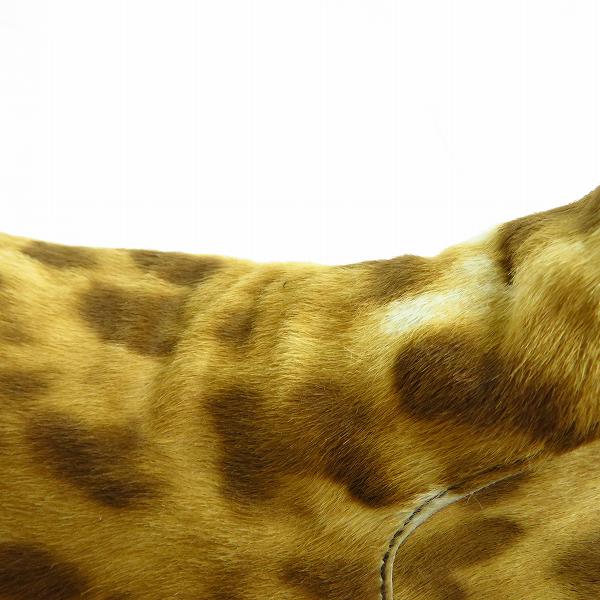 実際に弊社で買取させて頂いたBACKBONE/バックボーン レオパード ハラコ サイドゴアブーツ/41の画像 8枚目