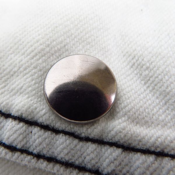 実際に弊社で買取させて頂いたNUMBER (N)INE/ナンバーナイン モダン期ワッペン ダメージ クラッシュ デニムジャケット/4の画像 8枚目