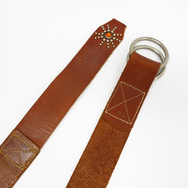 実際に弊社で買取させて頂いたHTC/エイチティーシー レザー スタッズ　ガチャベルト/34の画像 1枚目