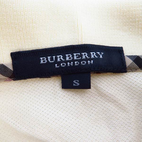 実際に弊社で買取させて頂いたBURBERRY LONDON/バーバリーロンドン ホース刺繍/チェック柄切替 半袖ポロシャツ Sの画像 2枚目