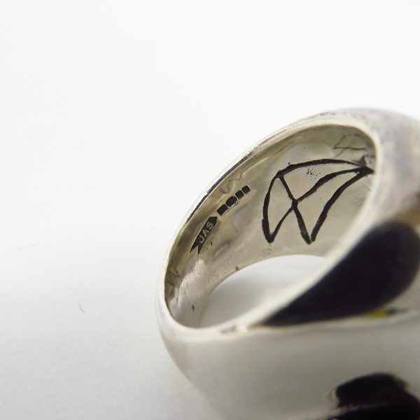 実際に弊社で買取させて頂いたCRAZY PIG/クレイジーピッグ LARGE EVIL SKULL/ラージ エビル スカルリング ＃27/15号の画像 6枚目