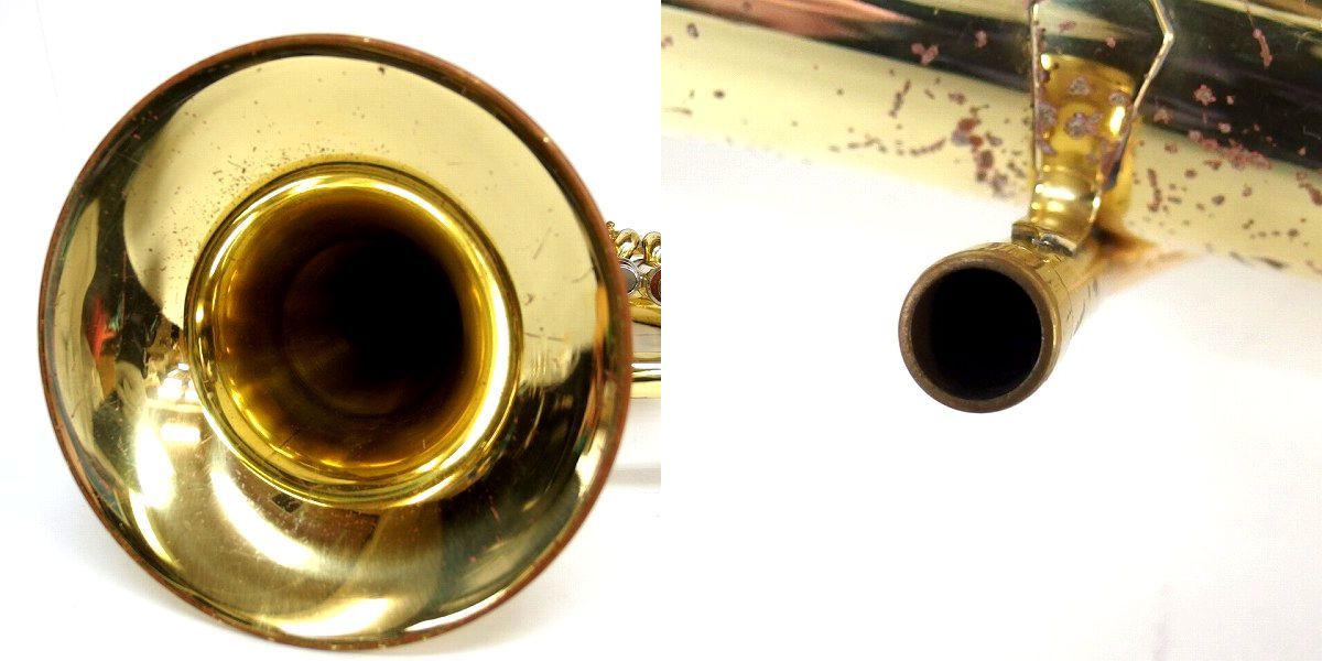 実際に弊社で買取させて頂いた★【ジャンク】YAMAHA YAH202/ヤマハ アルトホルン ハードケース付きの画像 2枚目