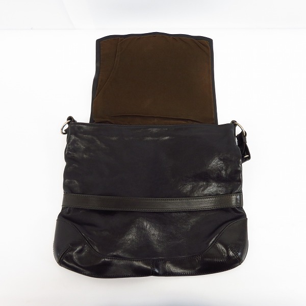 実際に弊社で買取させて頂いたDaniel&Bob/ダニエル&ボブ レザーショルダーバッグ ブラックの画像 3枚目