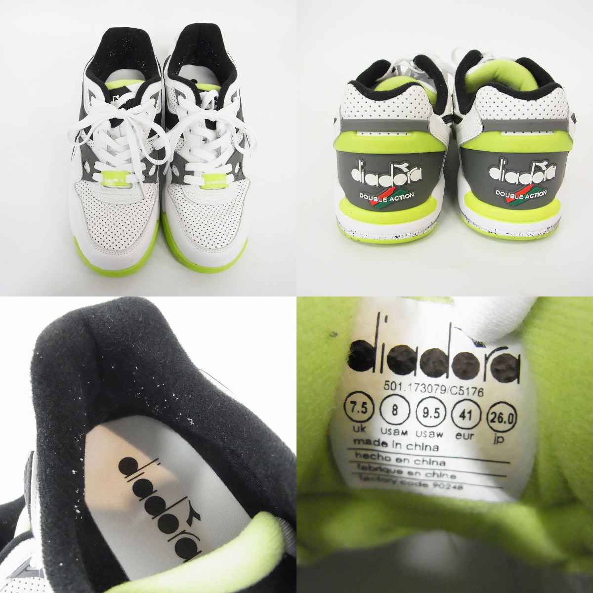 実際に弊社で買取させて頂いたDIADORA/ディアドラ トウキョウ/ダブルアクション等 ローカット スニーカー/シューズ/26.0 4点セットの画像 2枚目