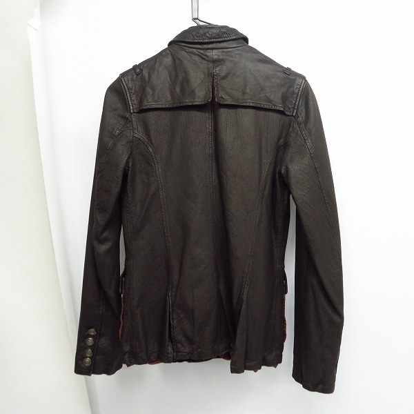 実際に弊社で買取させて頂いたMARCO TAGLIAFERRI/マルコタリアフェリ ラムレザー ジャケット/40の画像 1枚目