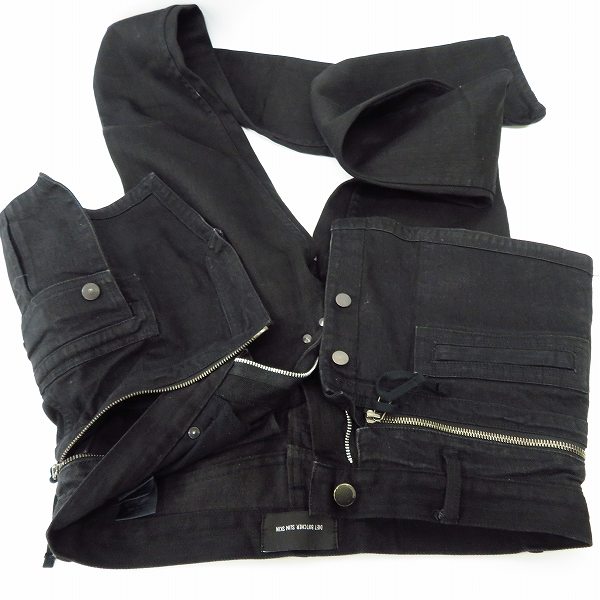 実際に弊社で買取させて頂いたDIET BUTCHER SLIM SKIN/ダイエットブッチャースリムスキン スカート付きスキニーパンツ/0の画像 6枚目