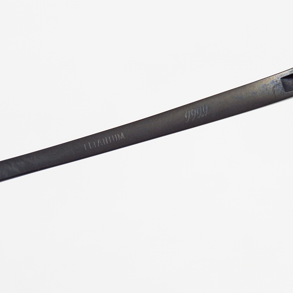 実際に弊社で買取させて頂いた999.9/フォーナインズ  度入り 眼鏡/メガネフレーム チタニウム S-307Tの画像 4枚目