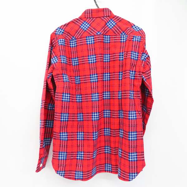実際に弊社で買取させて頂いた【未使用】NUMBER (N)INE/ナンバーナイン16aw チェック ネルシャツ F16-NS013/3の画像 1枚目