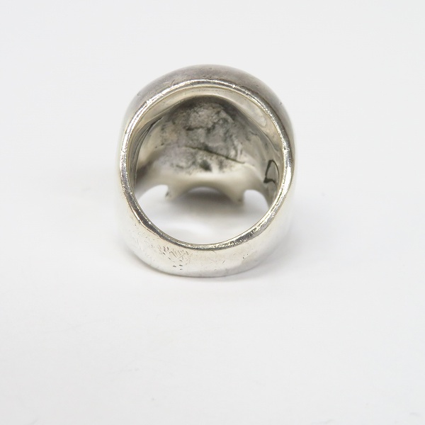 実際に弊社で買取させて頂いたCRAZY PIG/クレイジーピッグ LARGE EVIL SKULL/ラージ エビル スカルリング ＃27/15号の画像 3枚目