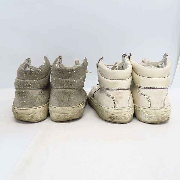 実際に弊社で買取させて頂いたJIMMY CHOO/ジミーチュウ ハイカットスニーカー/41 2点セットの画像 2枚目