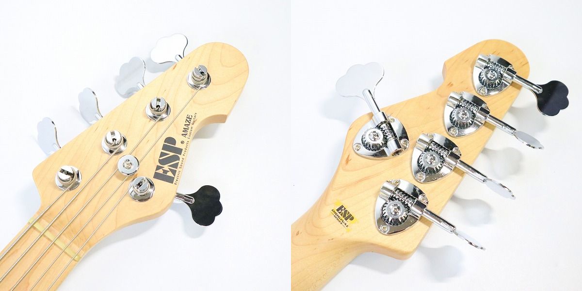 実際に弊社で買取させて頂いた★ESP/イーエスピー AMAZE CTM-SL5 アクティブ 5弦 エレキベース スーパーロングスケール ギグケース付きの画像 3枚目