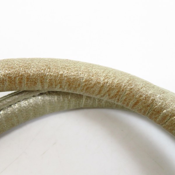 実際に弊社で買取させて頂いたLOEWE/ロエベ レザー ハンドバッグ ゴールドの画像 6枚目