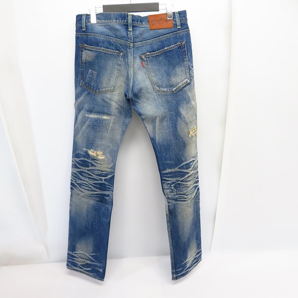 実際に弊社で買取させて頂いたMARBLES/マーブルズ ダメージ加工 デニムパンツ size：Mの画像 1枚目