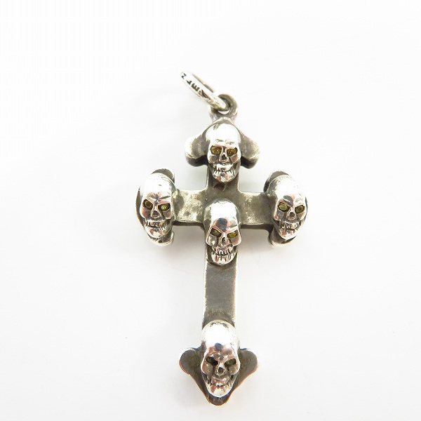 実際に弊社で買取させて頂いたSTANLEY GUESS/スタンリーゲス ガンズクロス ペンダント ストーンアイズの画像 1枚目