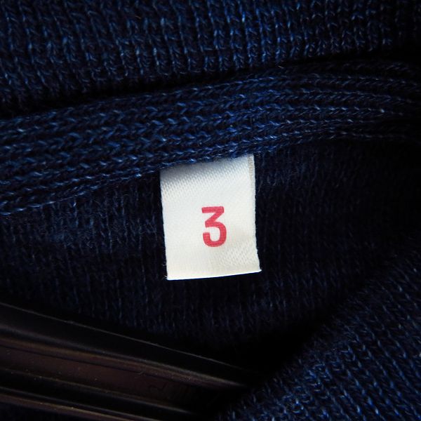 実際に弊社で買取させて頂いたBLUE BLUE/ブルーブルー Vネック ニットセーター 3の画像 5枚目